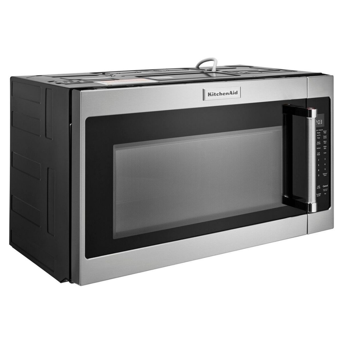 Microondas con Extractor KitchenAid 2 Pies 1000W, KMHS120ESS Hola
