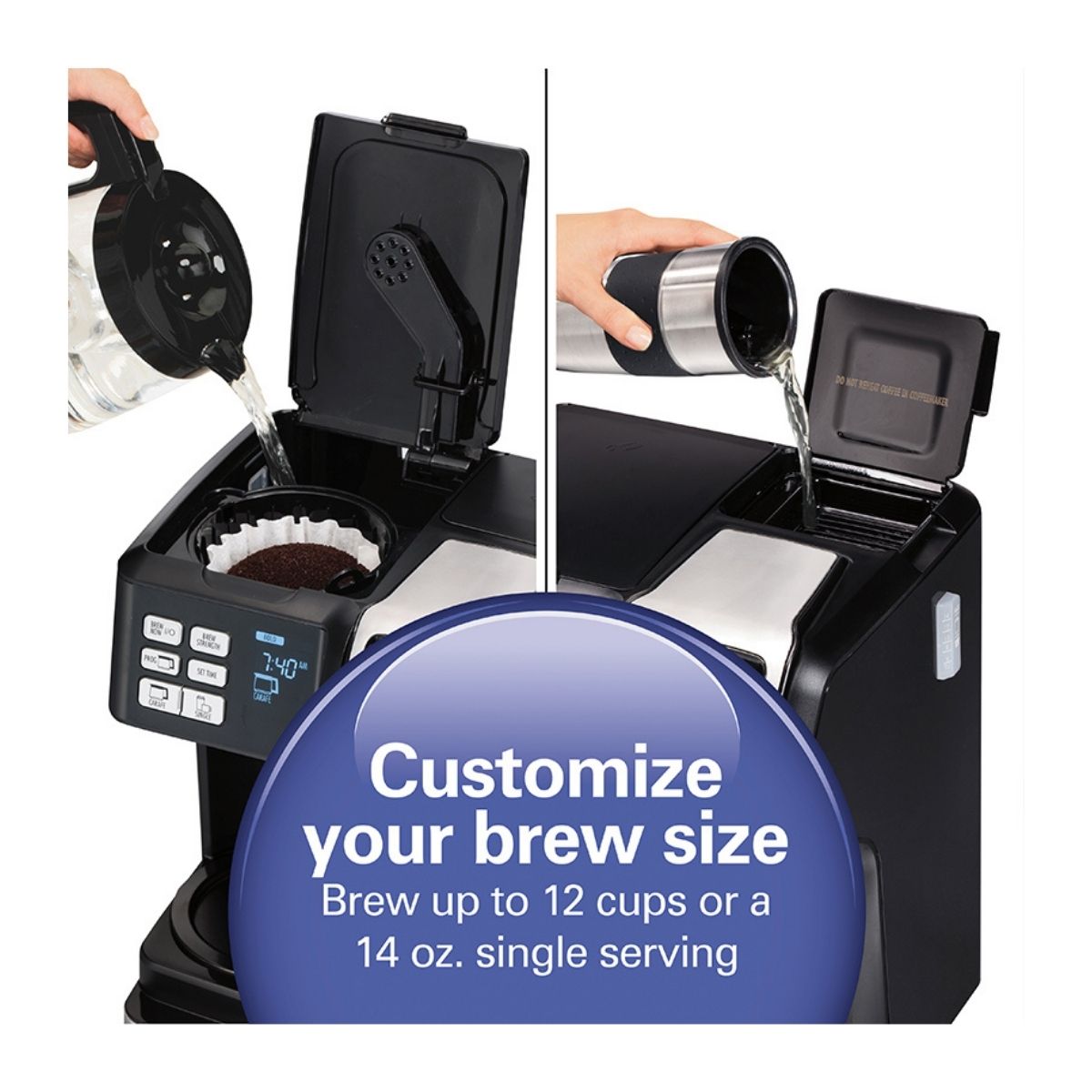 Coffee Maker digital FlexBrew Hamilton Beach, 49976 Hola Compras