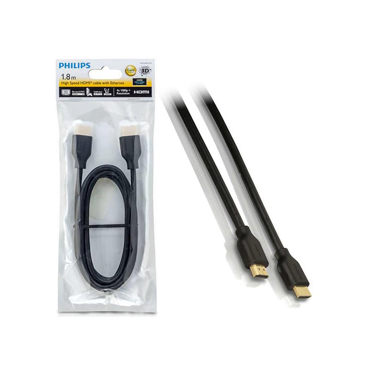 Cable Philips HDMI con 1.8 Metros, SWV5401H/10 Hola Compras