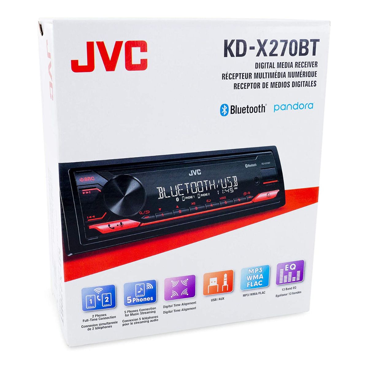 Radio JVC KDX270BT Bluetooth Hola Compras